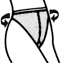 Support tights with high-cut panties and gusset Support tights with high-cut panties and gusset