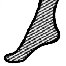 Opaque hosiery invisible toe and heel Opaque hosiery invisible toe and heel