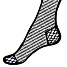 Opaque hosiery with reinforced toe and heel Opaque hosiery with reinforced toe and heel