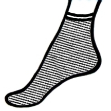 Opaque socks invisible toe and heel Opaque socks invisible toe and heel