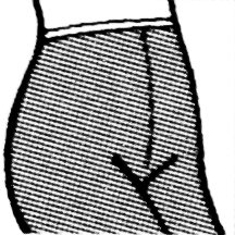 Opaque tights without gusset Opaque tights without gusset