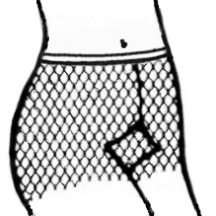 Low waist tights with brief top and gusset Low waist tights with brief top and gusset