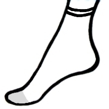 Sheer Socks with visible toe Sheer Socks with visible toe