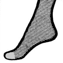 Opaque Hosiery with visible toe Opaque Hosiery with visible toe