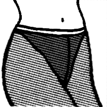 Low Waist Opaque Tights with High Cut Panties NO Gusset Low Waist Opaque Tights with High Cut Panties NO Gusset