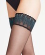 Image of 'Falke Ultra Transperent THIGH HIGHS LUNELLE 8 Peacock' (IMG002)