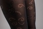 Image of 'Laura Semi-Opaque Tights with Floral Pattern - 1173' (IMG002)