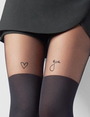 Image of 'Marilyn ZAZU A08 Stockings Imitation Tights with Hearts' (IMG002)