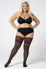 Image of 'Mona GLAM 30 Queen Size Thigh Highs' (IMG001)