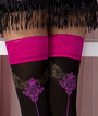 Image of 'Passion ST112 Opaque Thigh High Stockings with Back Seam' (IMG004)